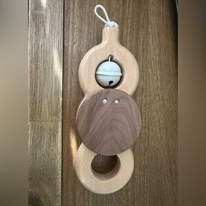 Lovevery Baby Activity Play Gym Replacement Toy Wooden Batting Bell Ring